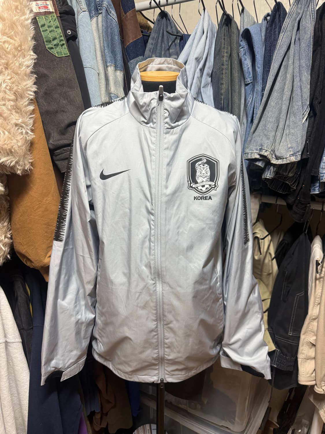 [XL] 나이키 대한민국 국가대표 코치 지급용 레인자켓 바람막이 상품이미지1