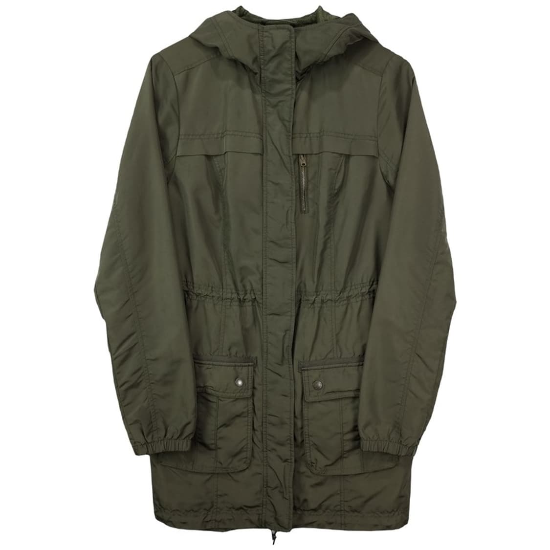 [아베크롬비] 빈티지 가공 후드 피쉬테일 파카 야상 카키 M19949 상품이미지2