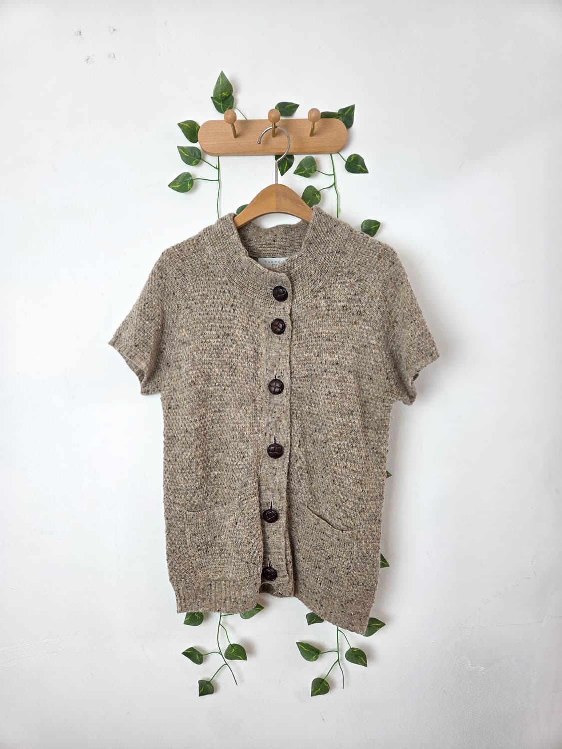 오레오 색실 콕콕 반팔 가디건 상품이미지1