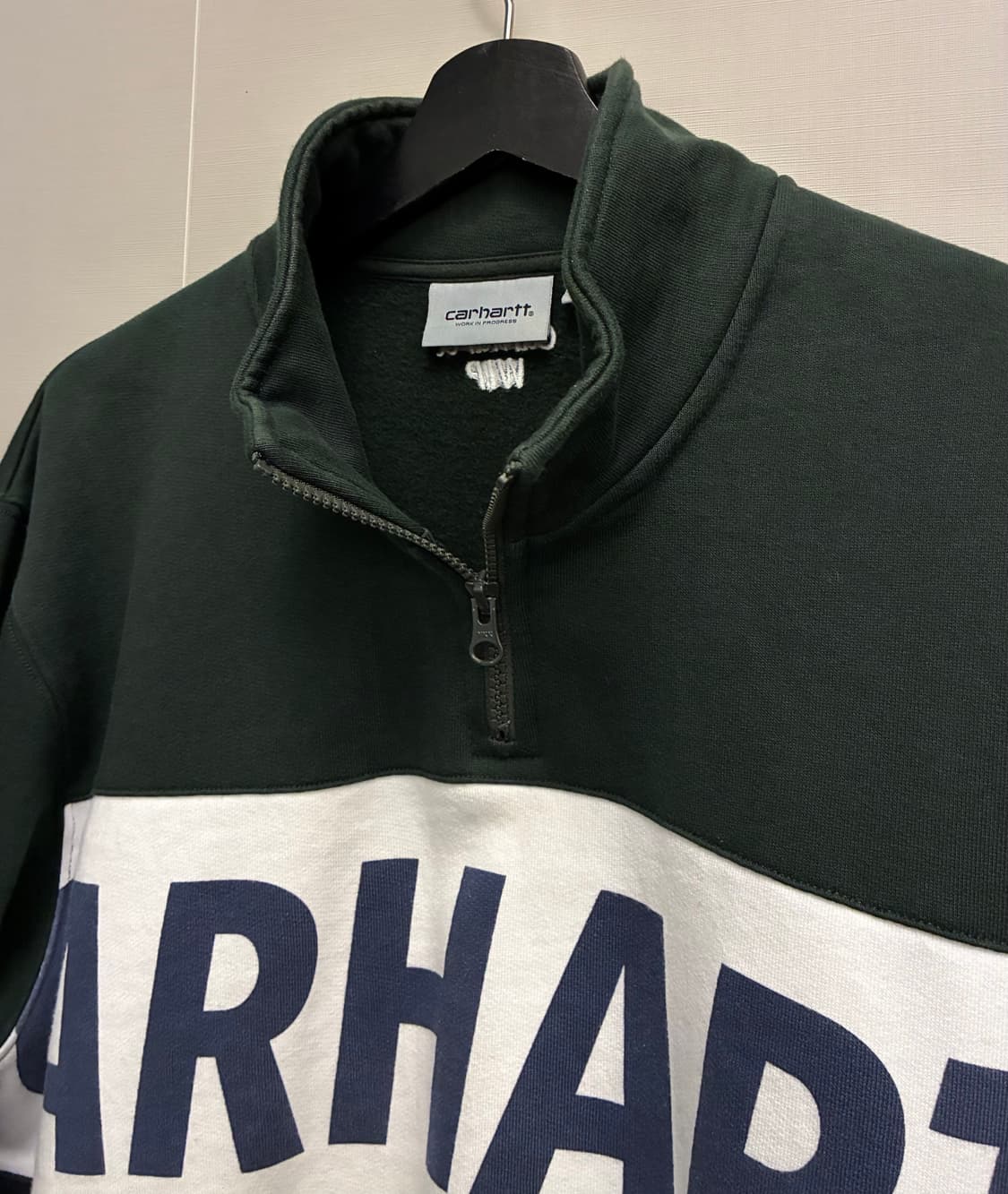 (L)칼하트 WIP 레트로 스포츠 아노락 스웻셔츠 쿼터집업 반집업 상품이미지5