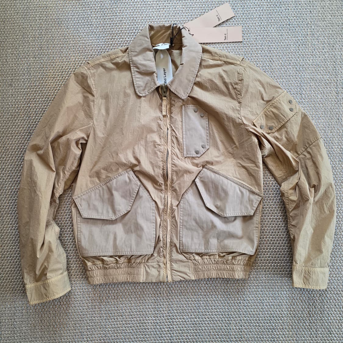 Ten C 최상급 유틸리터리언 사막 블루종 버머 항공 자켓 상품이미지1