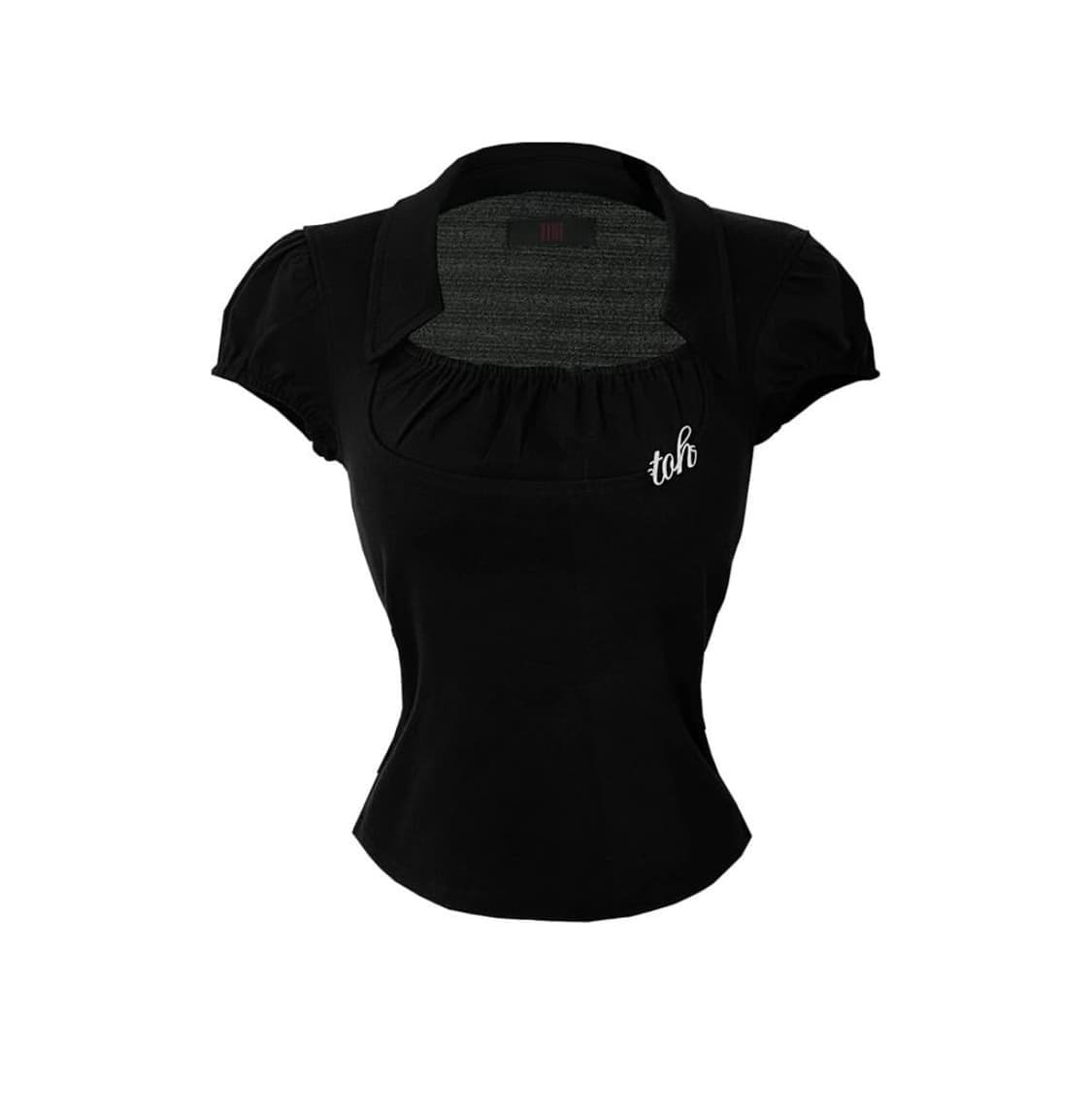 [새상품] toh dolly top goth 티오에이치 돌리 탑 블랙 상품이미지1