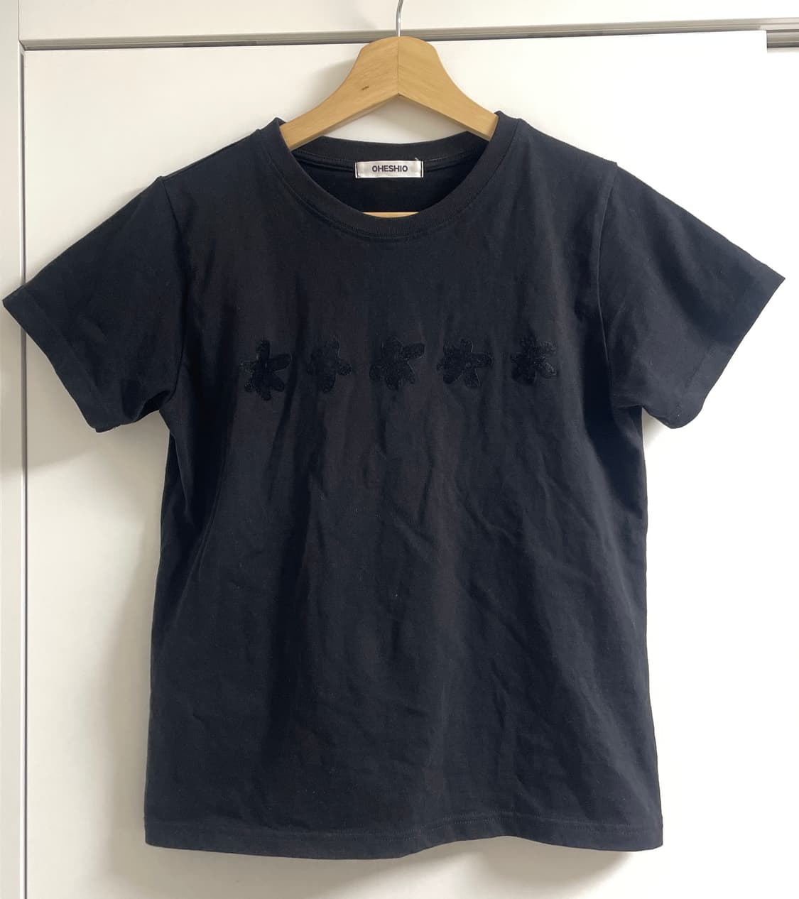 flower Standard t-shirt (black) 상품이미지1