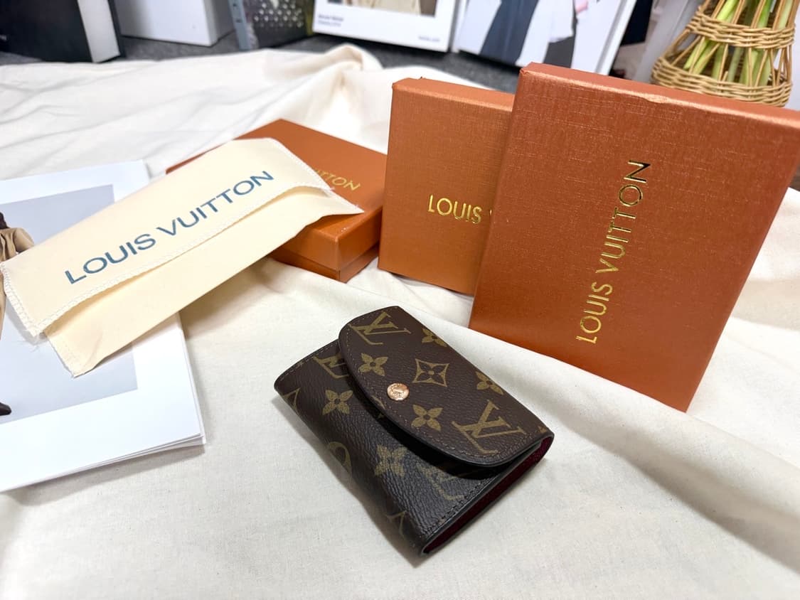 루이비통 모노그램 로잘리 코인퍼스 카드지갑 버건디 풀박스 상품이미지2