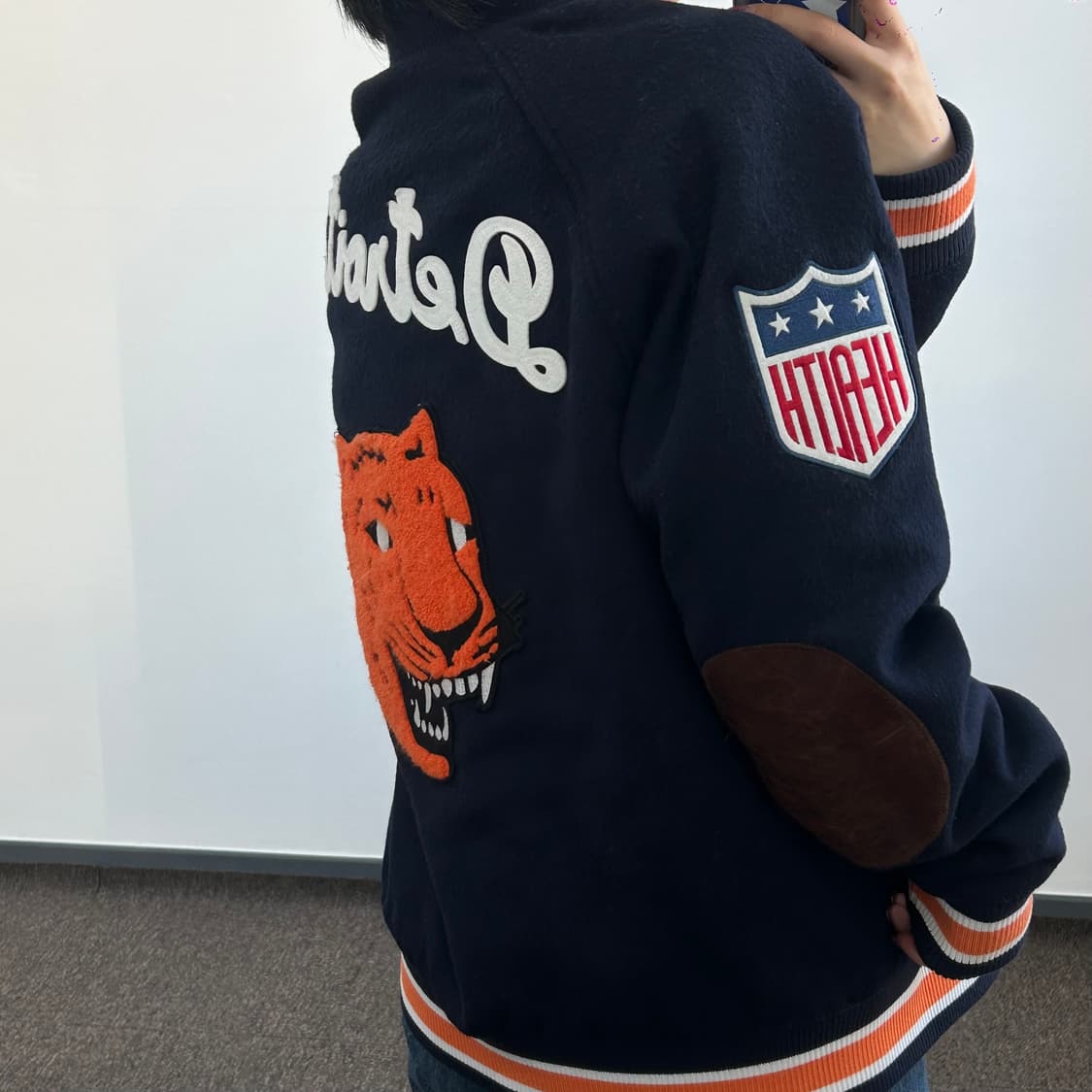 New Era 뉴에라 디트로이트 네이비 바시티 자켓  상품이미지3