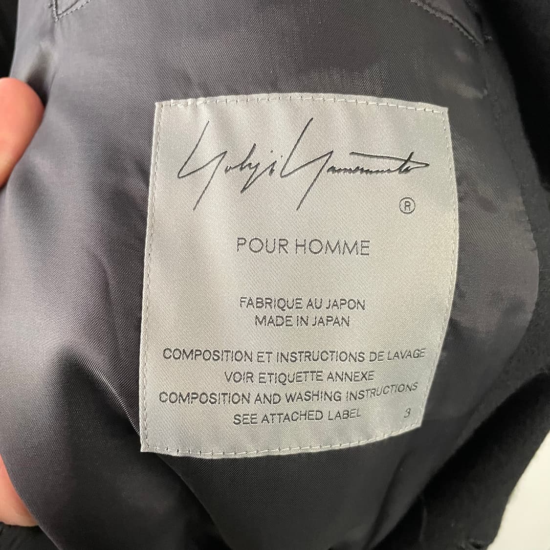 요지야마모토 푸르옴므 테일러드 롱 자켓 상품이미지8