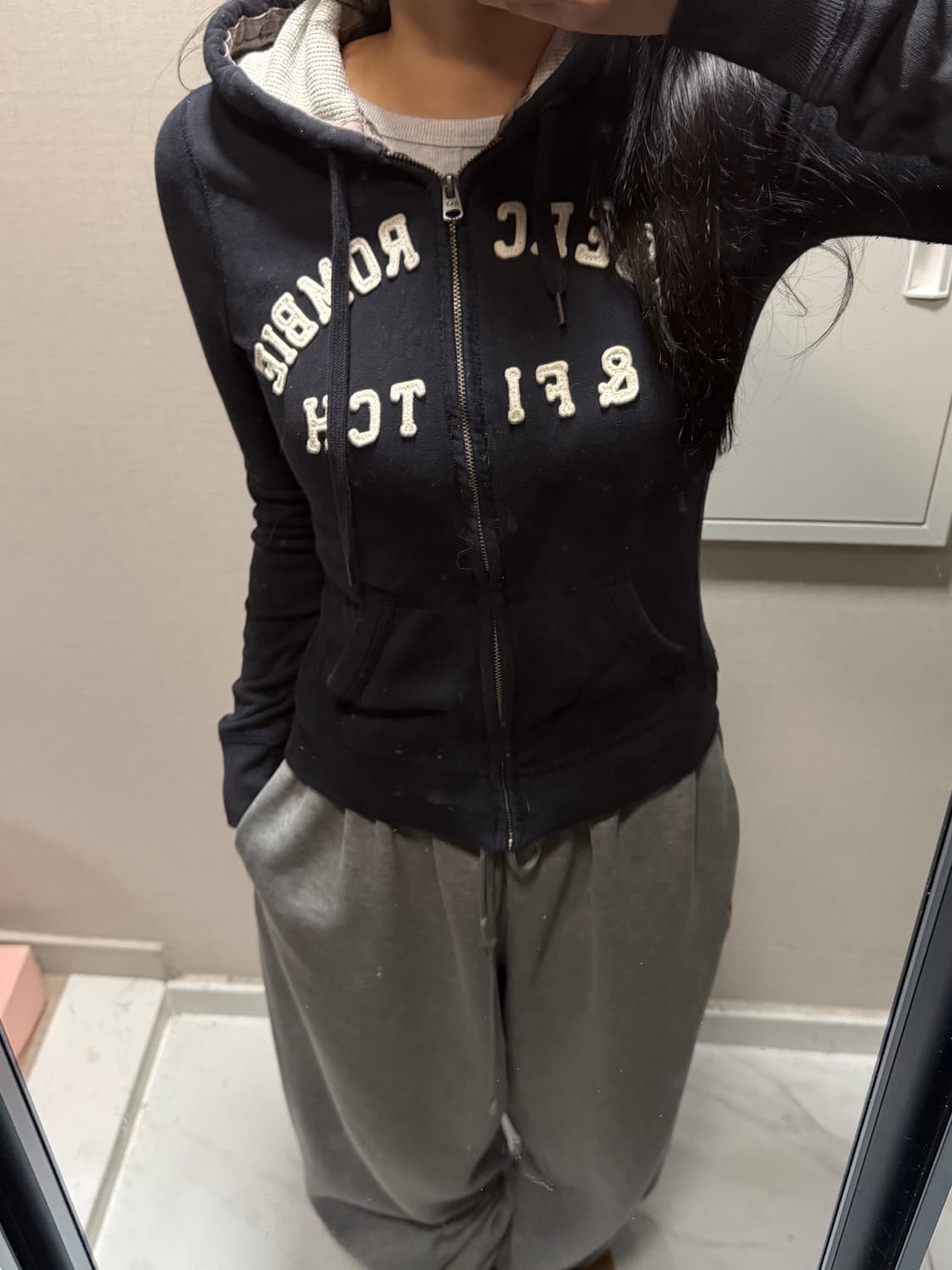 아베크롬비 네이비 후드집업 s 상품이미지1