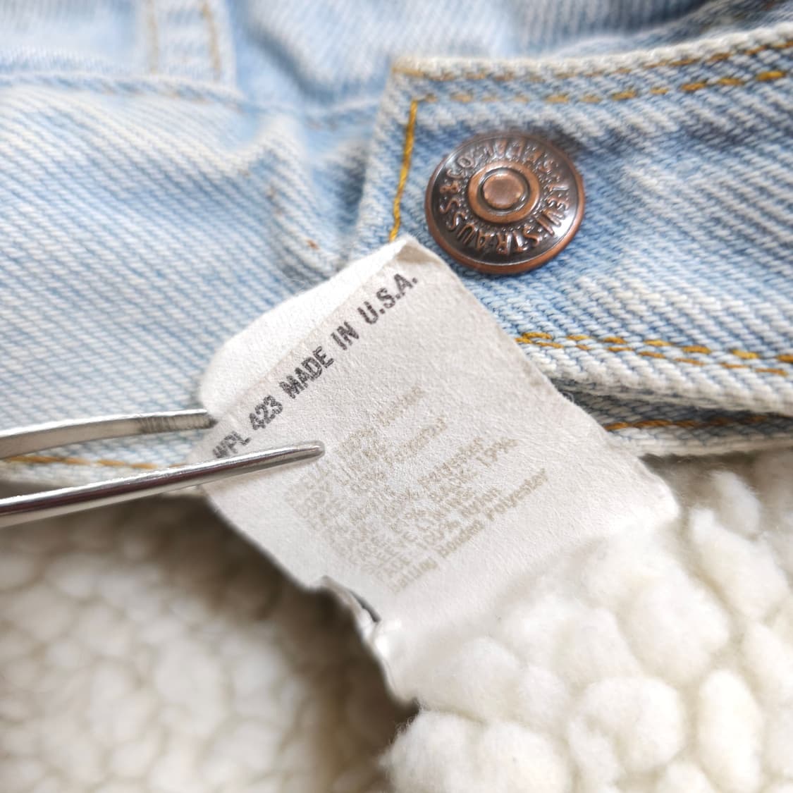 리바이스 80s USA 쉐르파 데님 자켓 상품이미지7