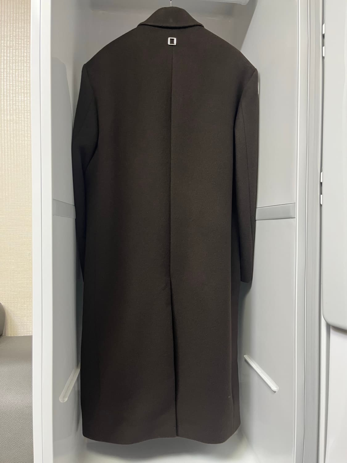 우영미 브라운 캐시미어 코트 46사이즈 상품이미지2