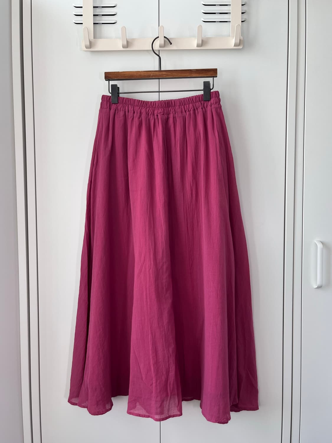 Vintage 하구미 핫핑크 롱 스커트 상품이미지10