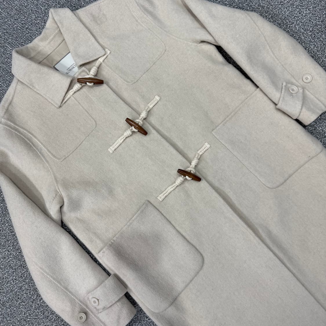 슬로우무 울 더블 코트 상품이미지2