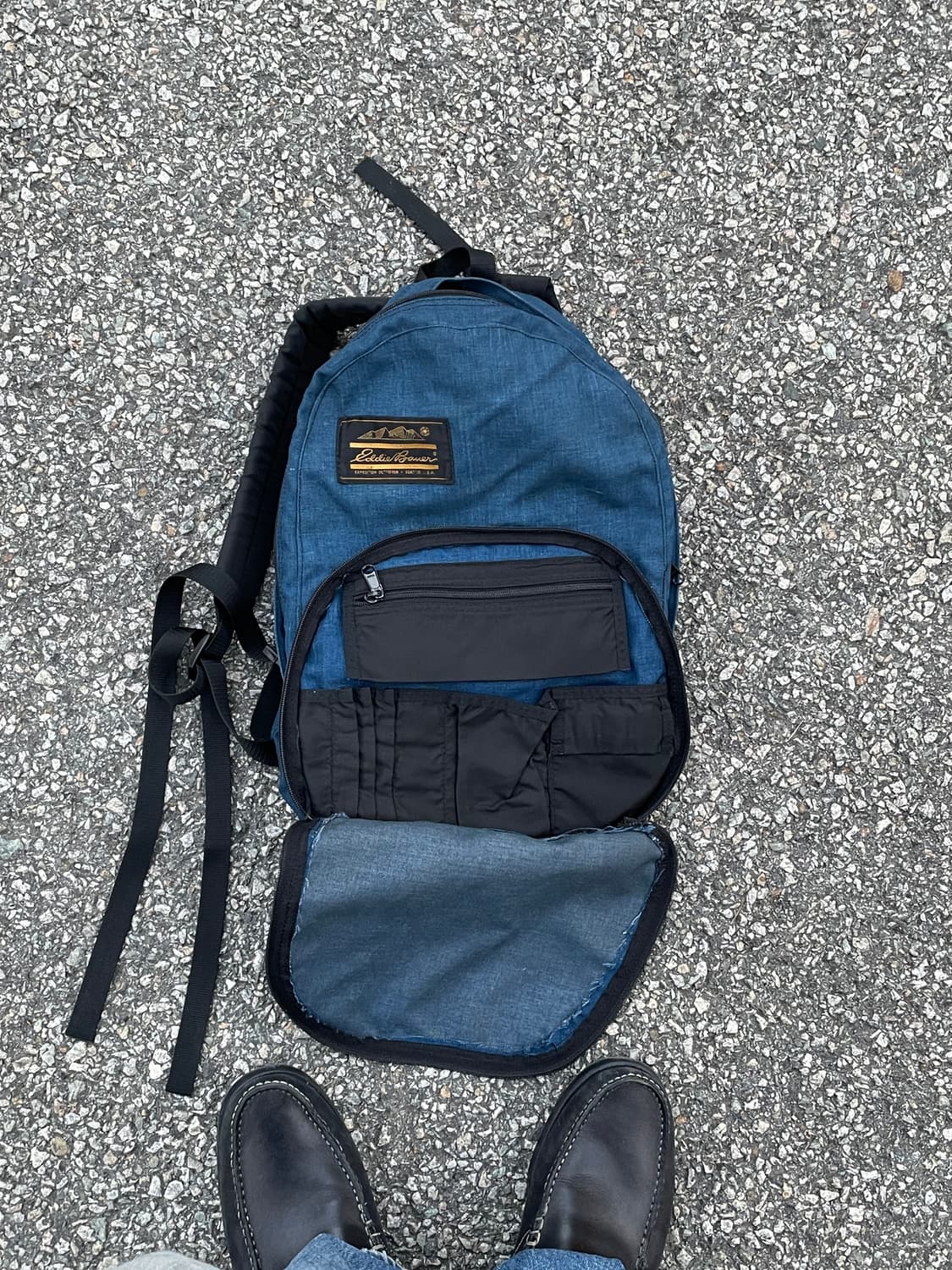 80s-90s Eddie Bauer Nylon Indigo Backapa 상품이미지1