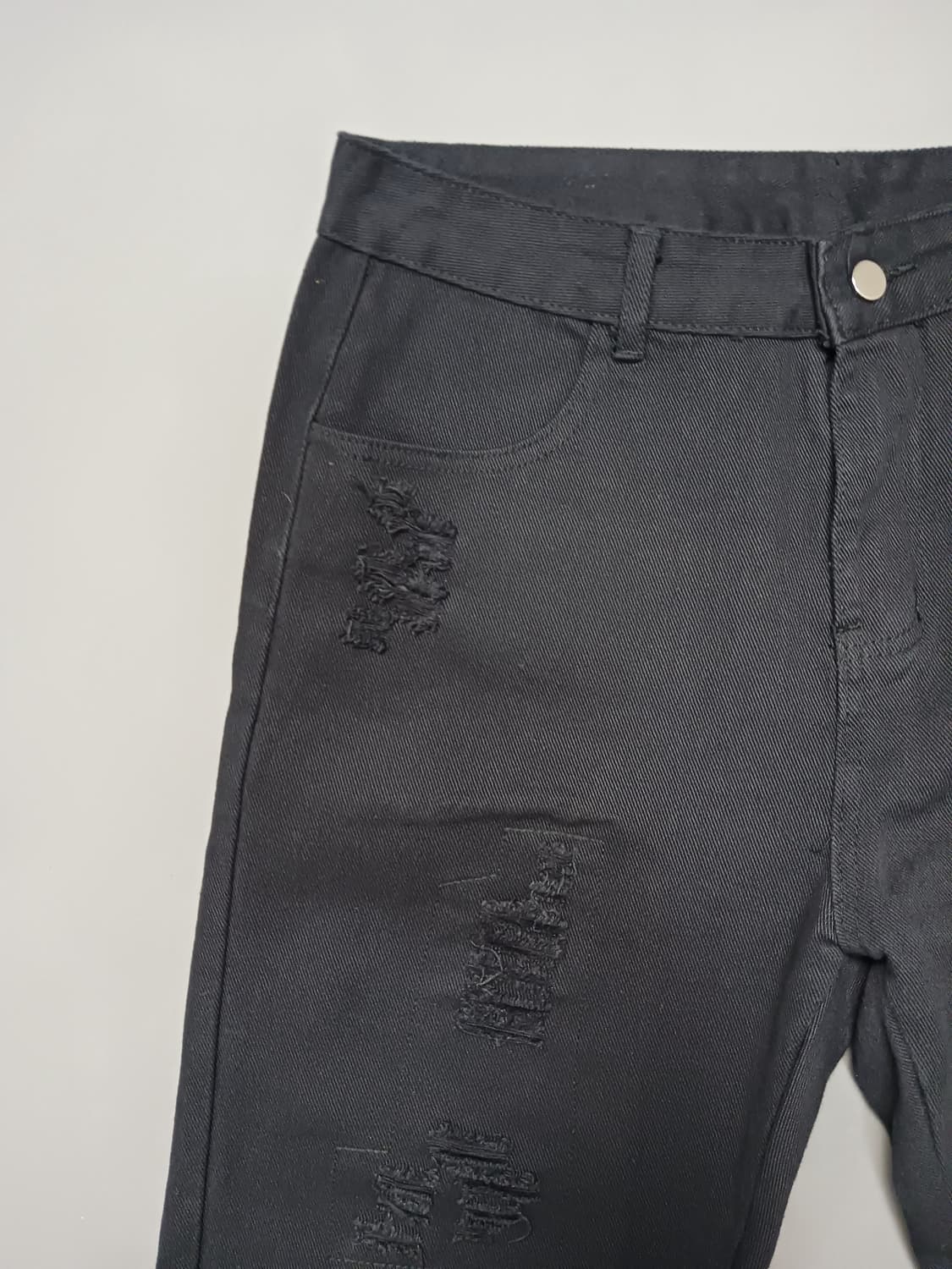 [33] 빈티지 레터링 디스 블랙진 청바지 상품이미지3