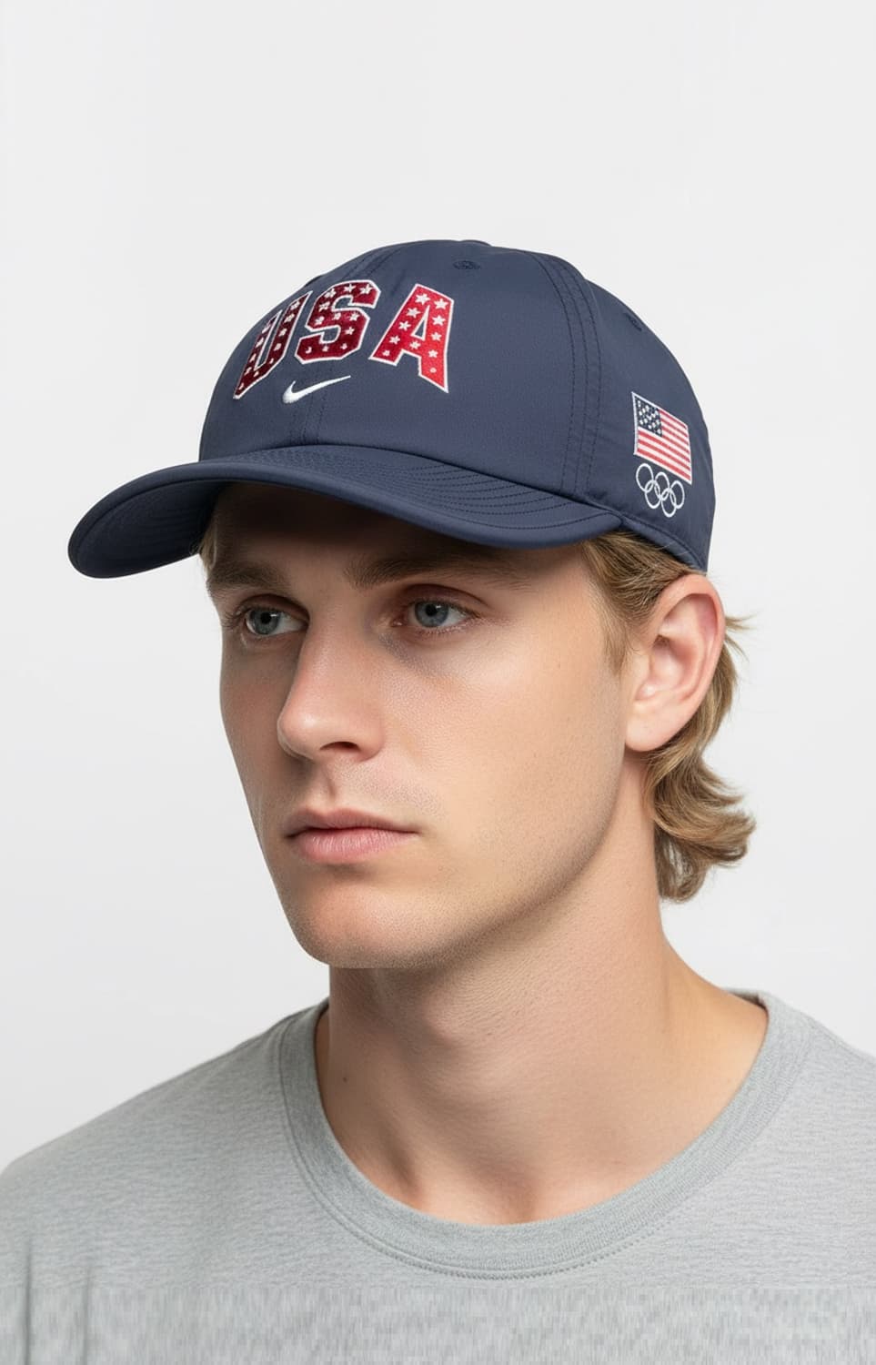 NIKE 나이키 USA 미국 올림픽 나일론 네이비 볼캡 모자 운동 헬스 상품이미지10