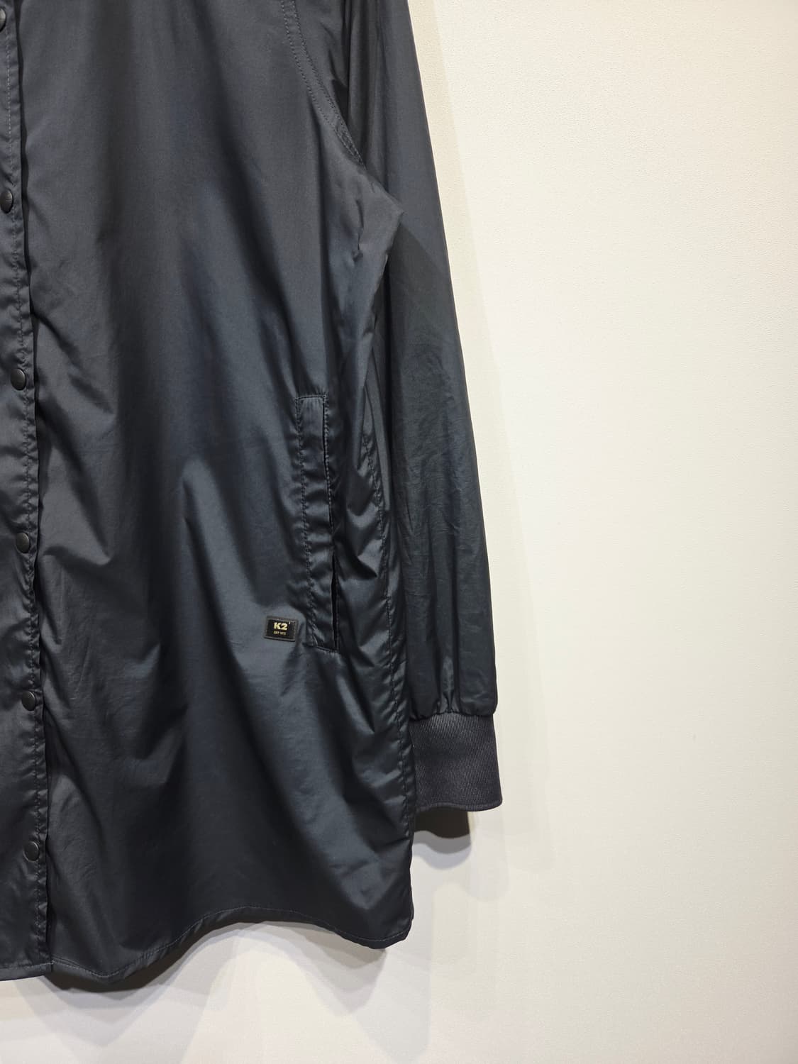 K2 블랙 롱 보머 바람막이 자켓 상품이미지5