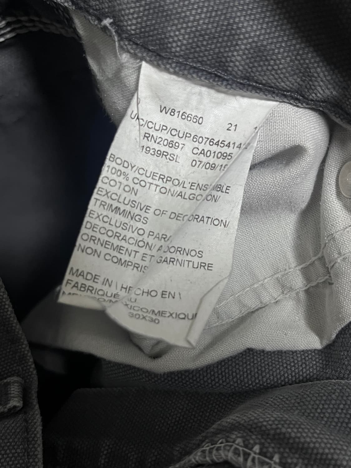 디키즈 빈티지 1939 카펜터 팬츠 상품이미지4