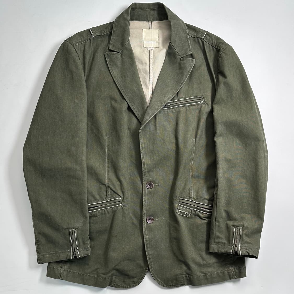 디젤 코튼 카키 블레이저 자켓 상품이미지1