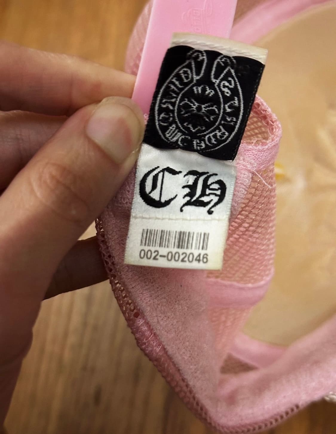 90s 빈티지 크롬하츠 아카이브 베이비 핑크 세메터리 트러커캡 상품이미지5