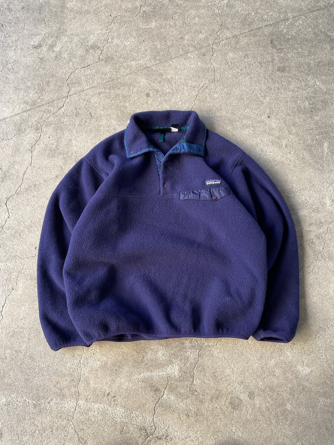 90s Patagonia Synchilla Purple SnapT 상품이미지2