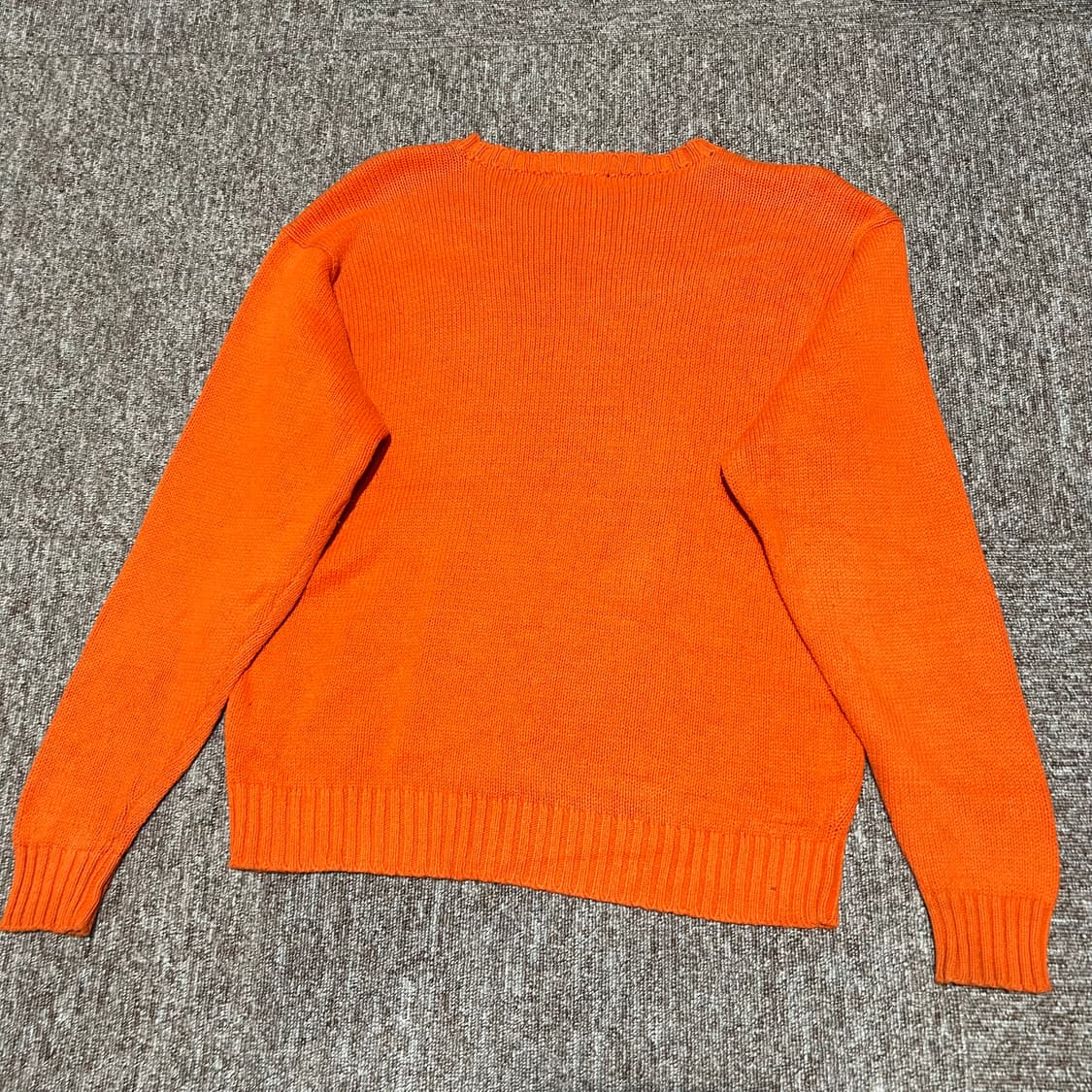 M) 폴로 랄프로렌 주황색 라운드넥 니트 상품이미지4