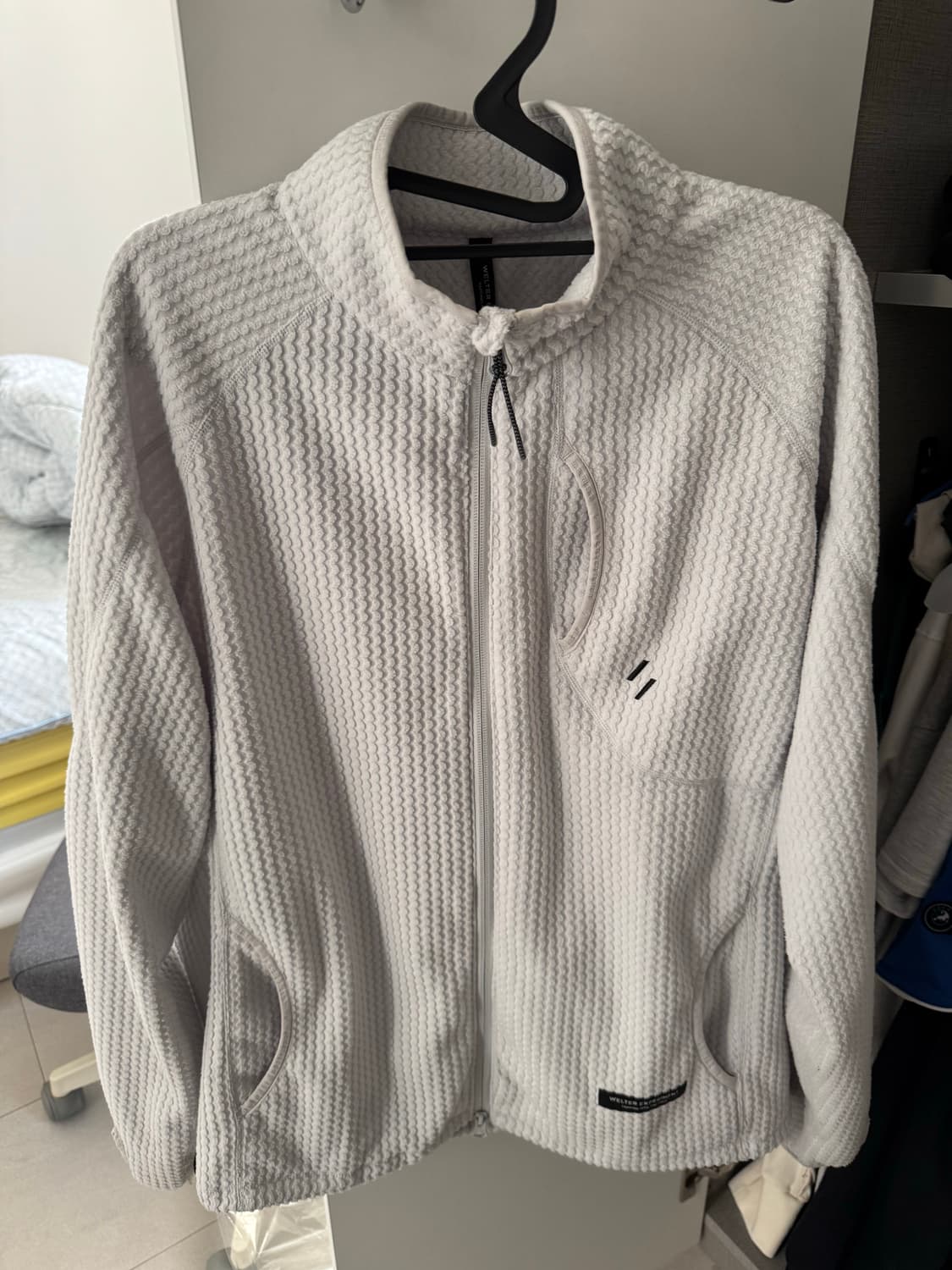 웰터익스페리먼트 CALORA FLEECE FULL ZIP 화이트 [2] 상품이미지1