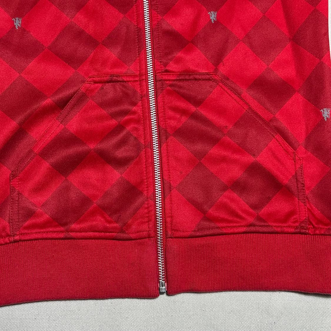 S 나이키 맨체스터 유나이티드 여성용 레드 체크 패턴 트랙탑 상품이미지7