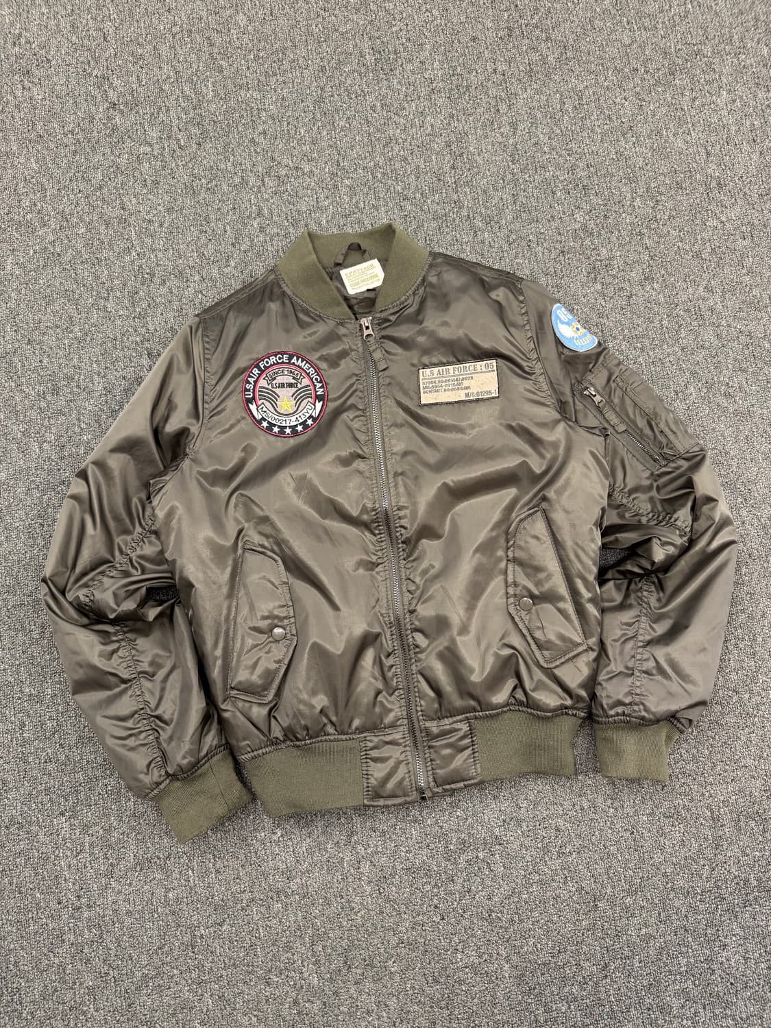 M)E.PATTACK 빈티지 패치 MA-1 올리브 항공점퍼 상품이미지1