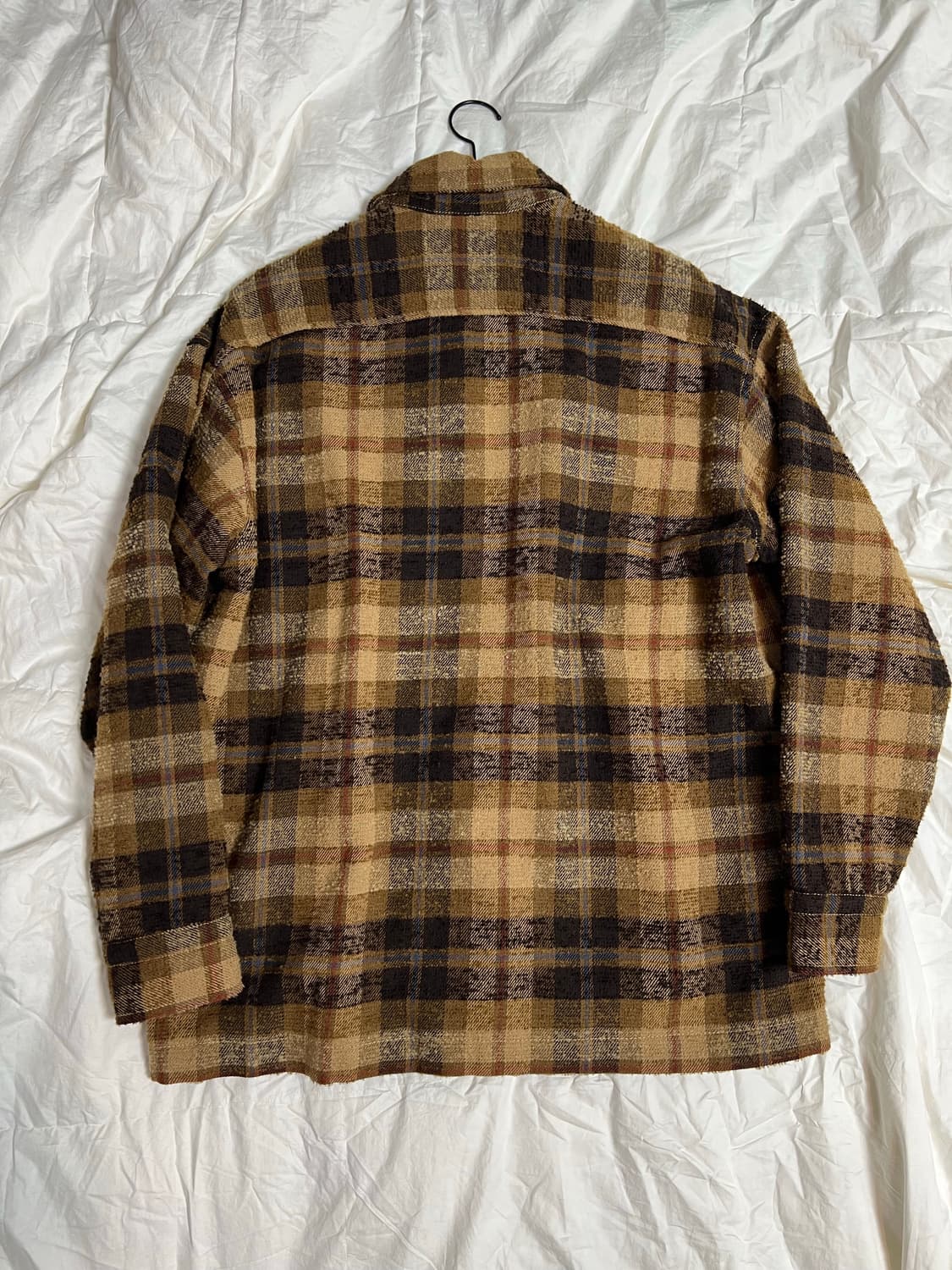 자라 부클 울 체크셔츠 상품이미지2