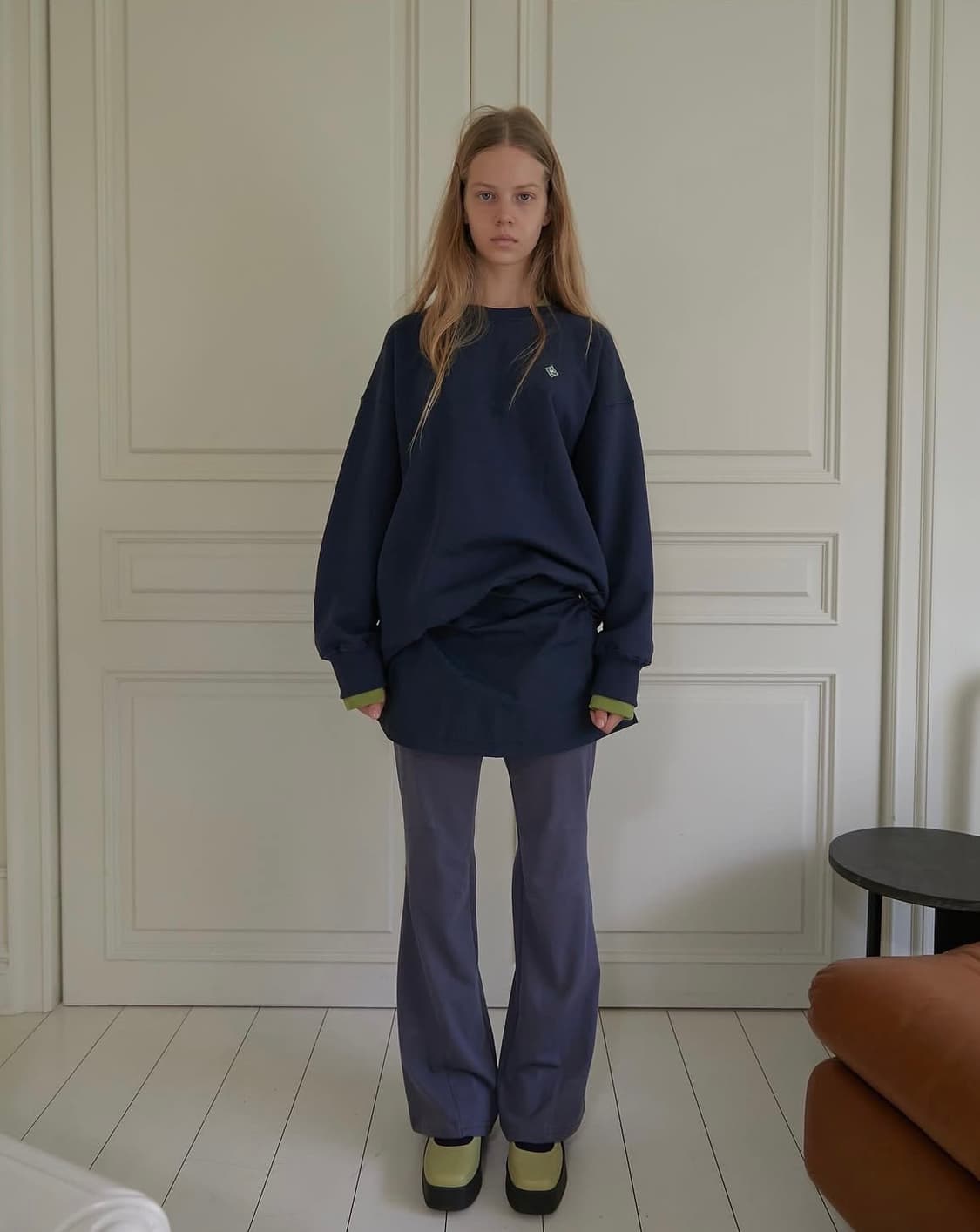 노컨텐츠 셔링 스커트 팬츠 상품이미지2