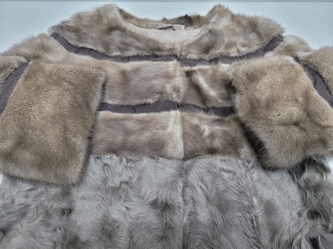 천연 밍크 하프 코트 / 여 M 그레이 브라운
 상품이미지3