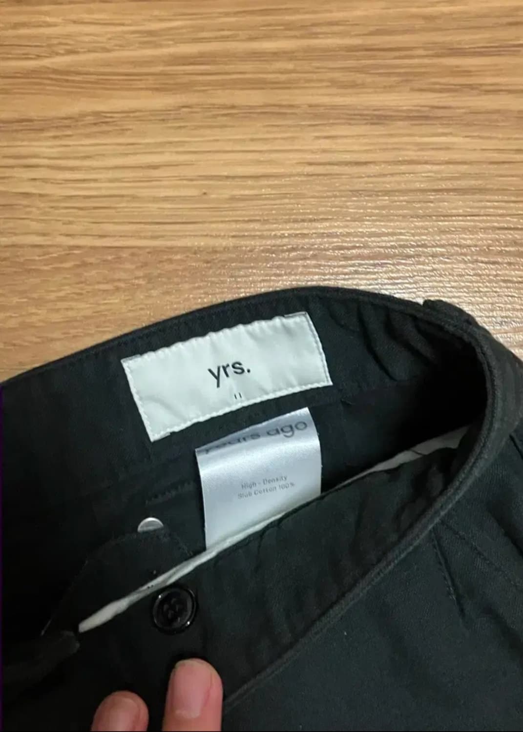 이얼즈어고 백사틴 신치백 블랙팬츠 M 상품이미지4