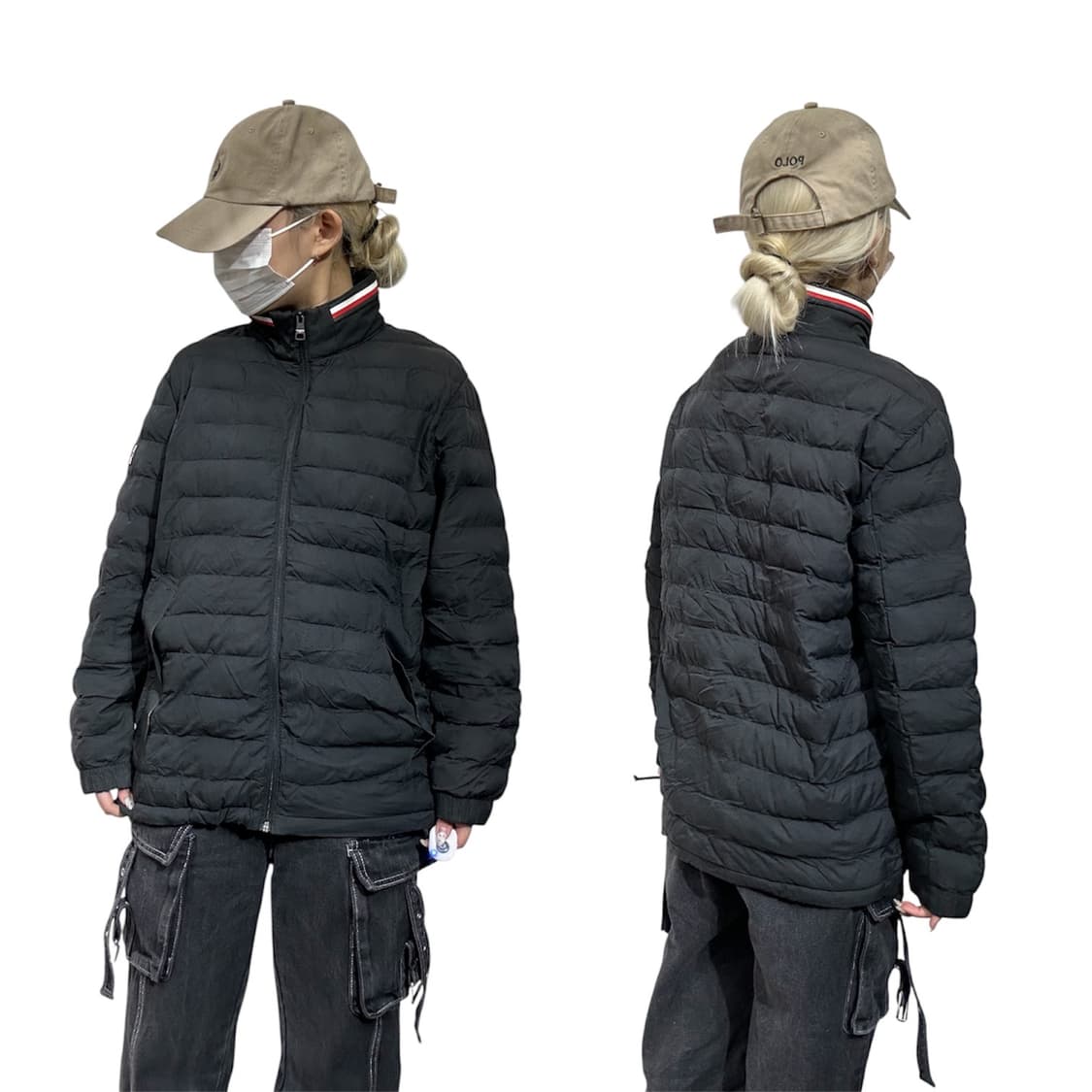 타미 힐피거 블랙 경량 패딩 자켓 M 상품이미지1