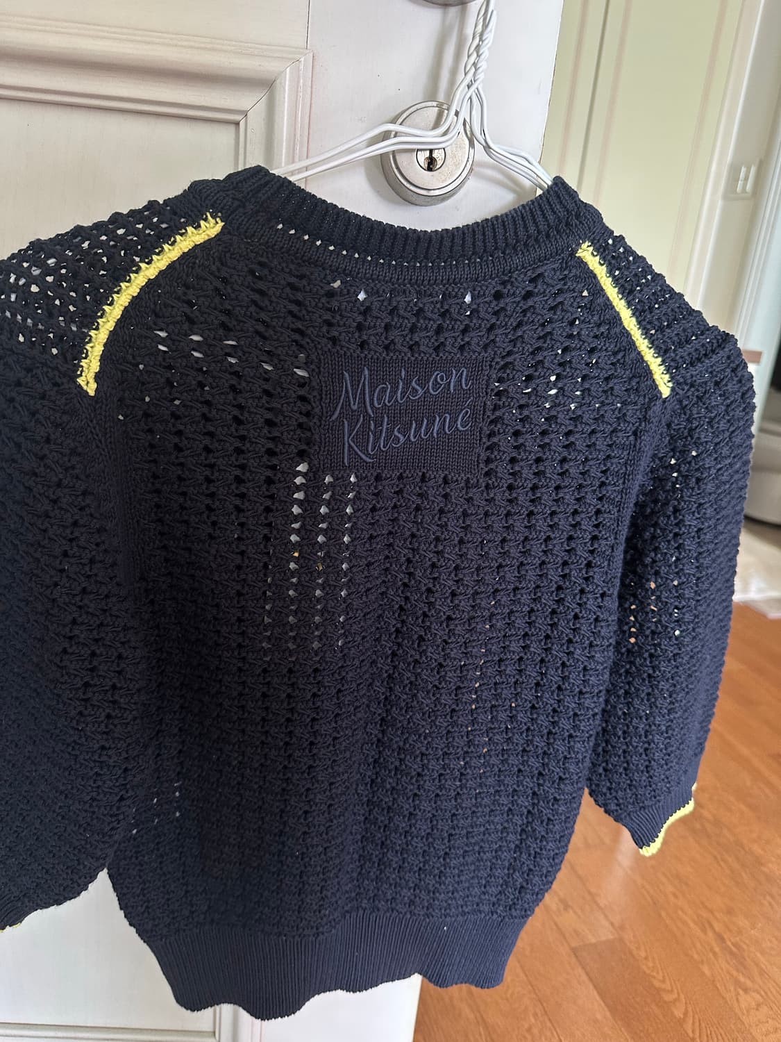 (해외XS) 메종키츠네 텍스처드 크롭 네이비 상품이미지7