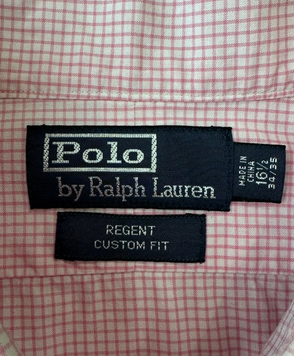 폴로 랄프로렌 핑크 깅엄 체크 포플린 셔츠 16 1/2 상품이미지6