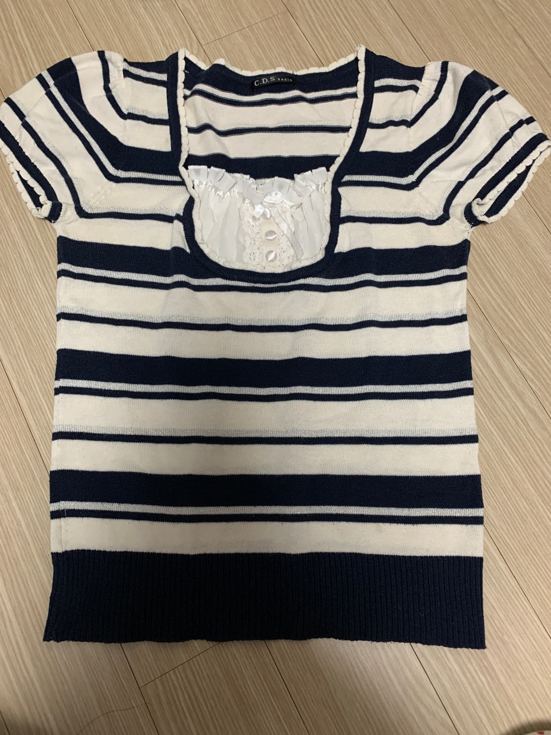 C.D.S basic 씨디에스 베이직 로걀탑 반팔 갸루 히메갸루 발레코어 상품이미지1