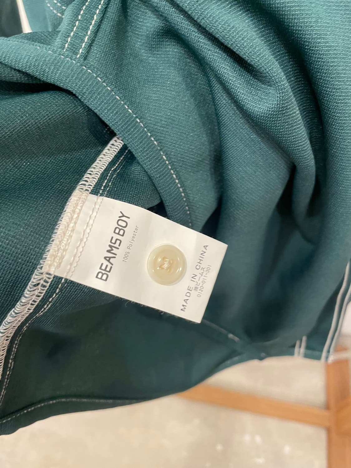 beams boy green shirt 상품이미지3