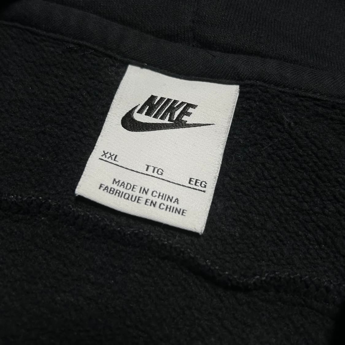 [XXL] Nike 나이키 우먼즈 더블 스우시 검/흰 후드티 상품이미지4