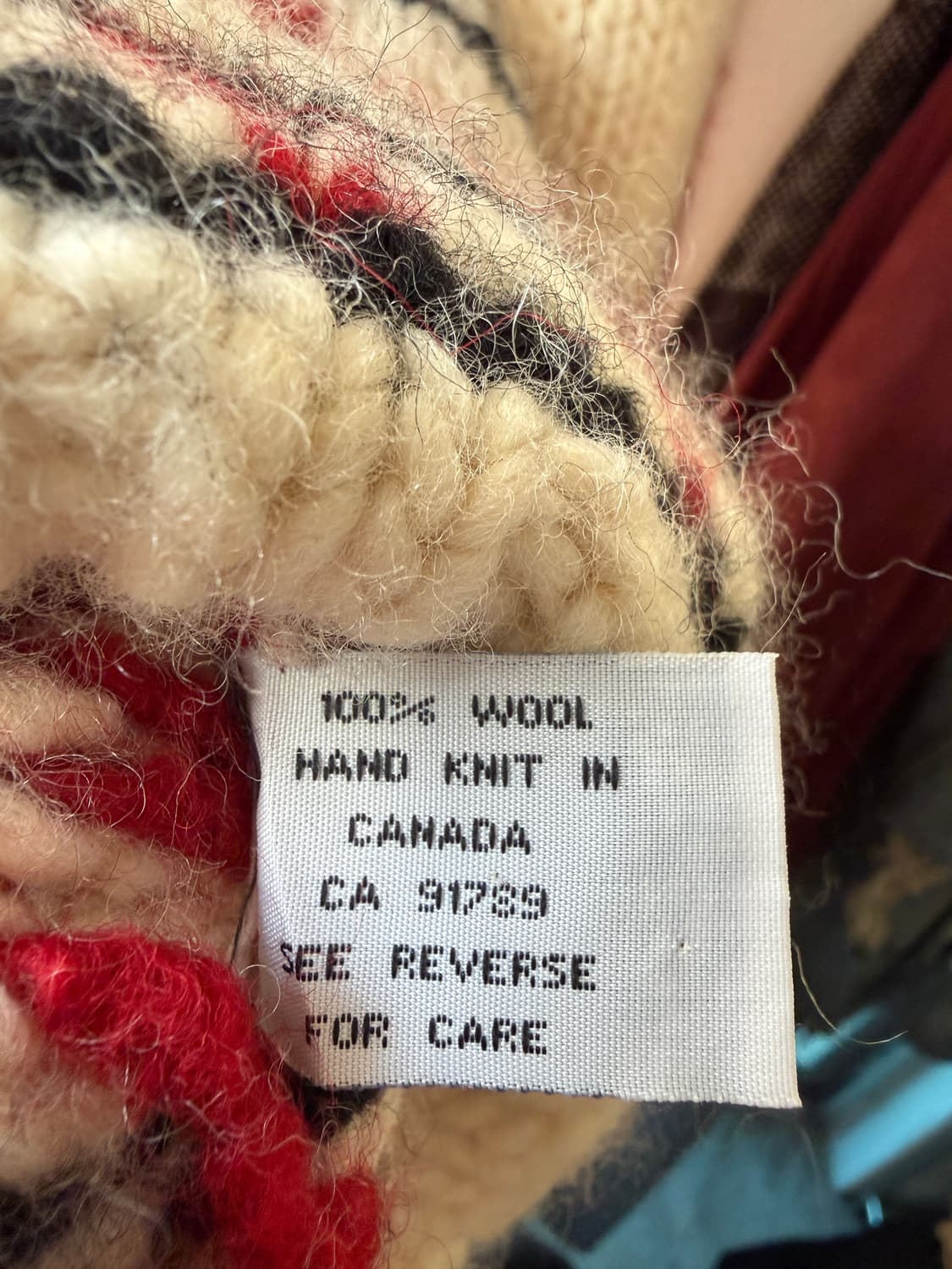 1970–80s Canadian 코위찬 Knit Zip-up L  상품이미지6