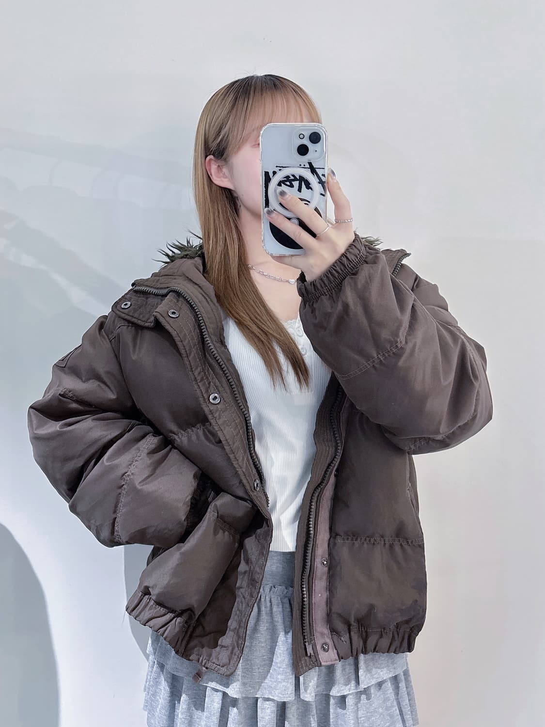 아베크롬비 브라운 캠프샬 다운패딩 상품이미지1