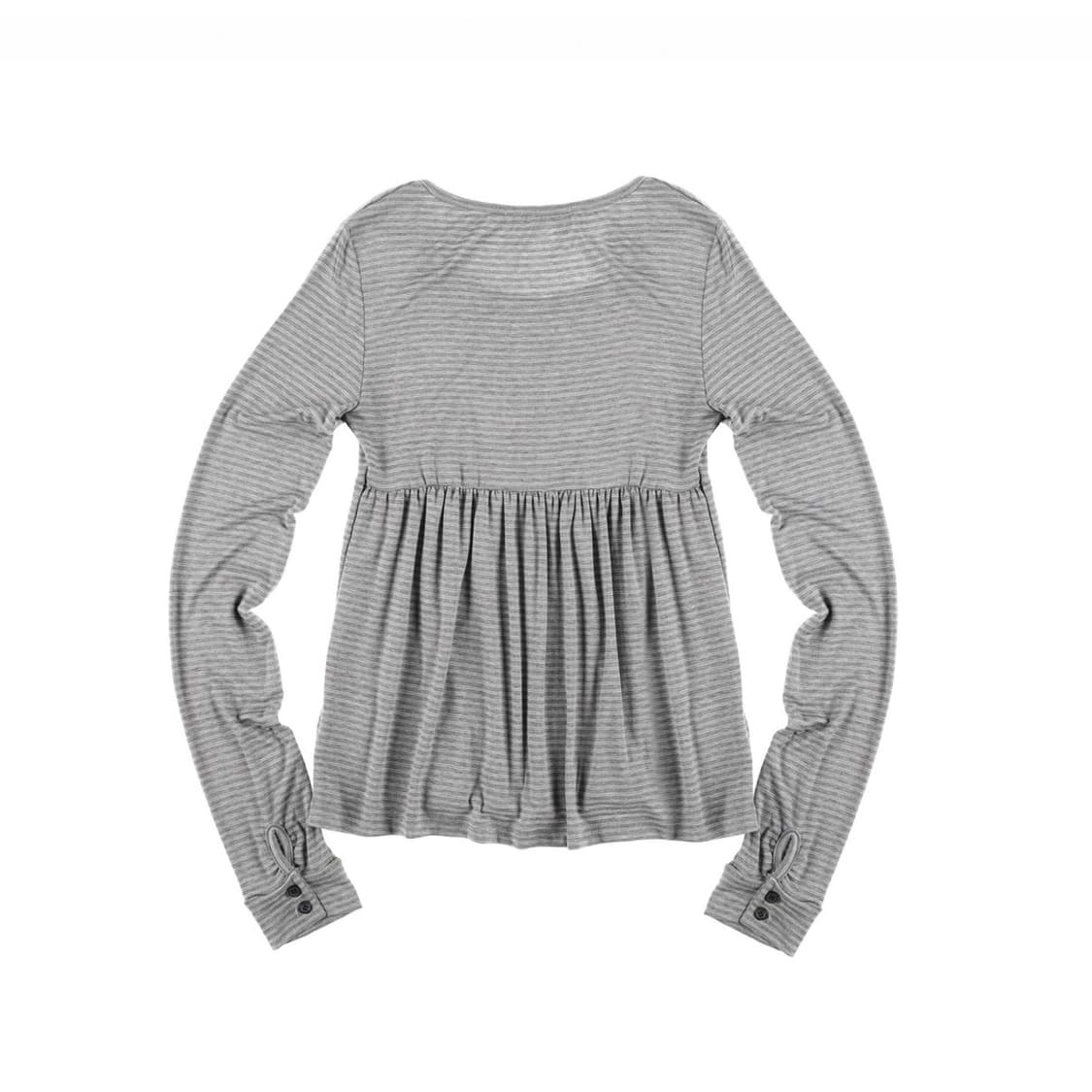 SILKY SCOOPNECK T (STRIPE GREY) 상품이미지3