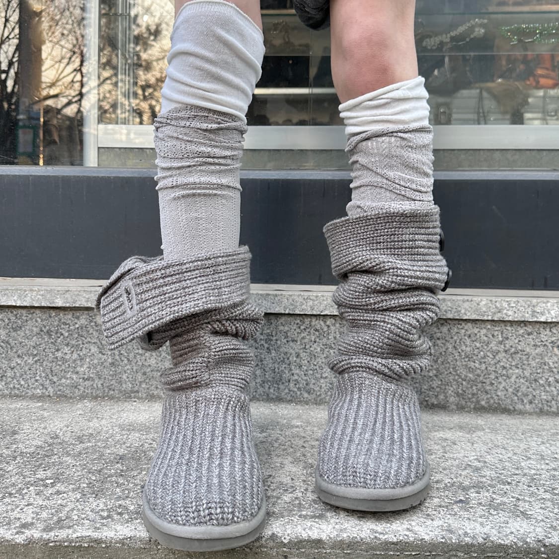 00s 그레이 니트 어그 카디 부츠 (250부터 가능) 상품이미지1