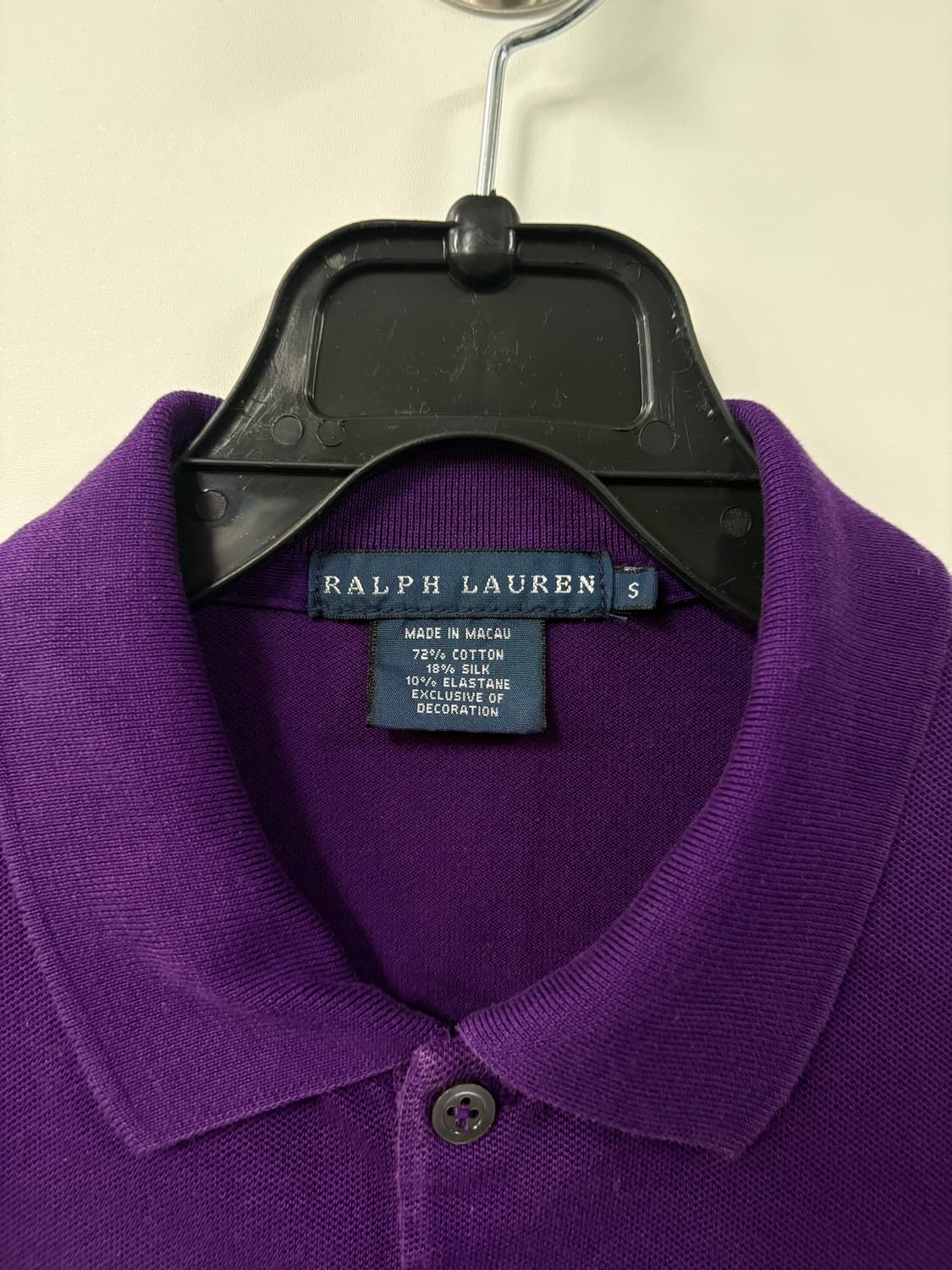 폴로 랄프로렌 퍼플 카라 긴팔 티셔츠 상품이미지4