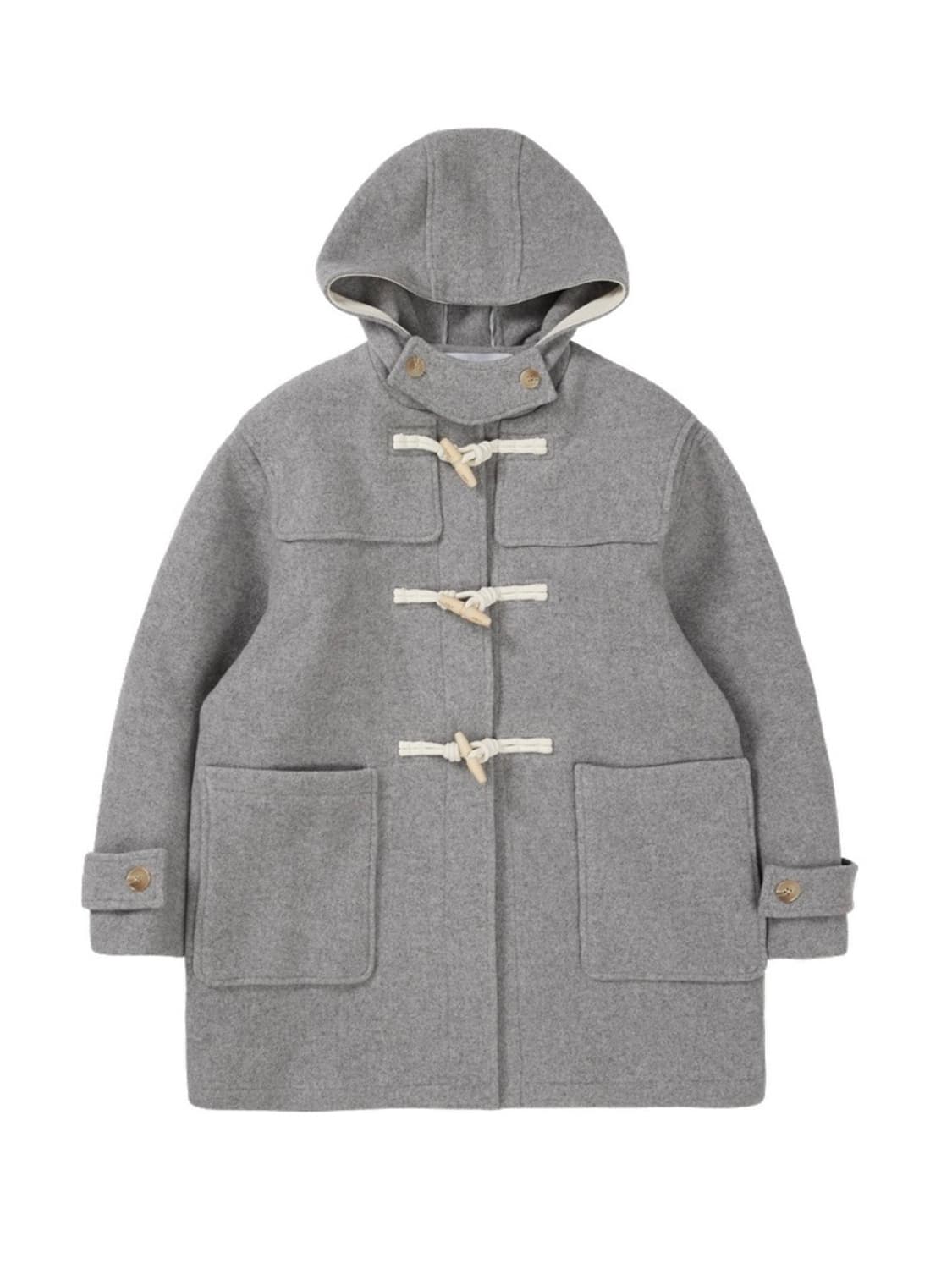 GBH half duffle coat grey 하프 더플 코트 상품이미지2