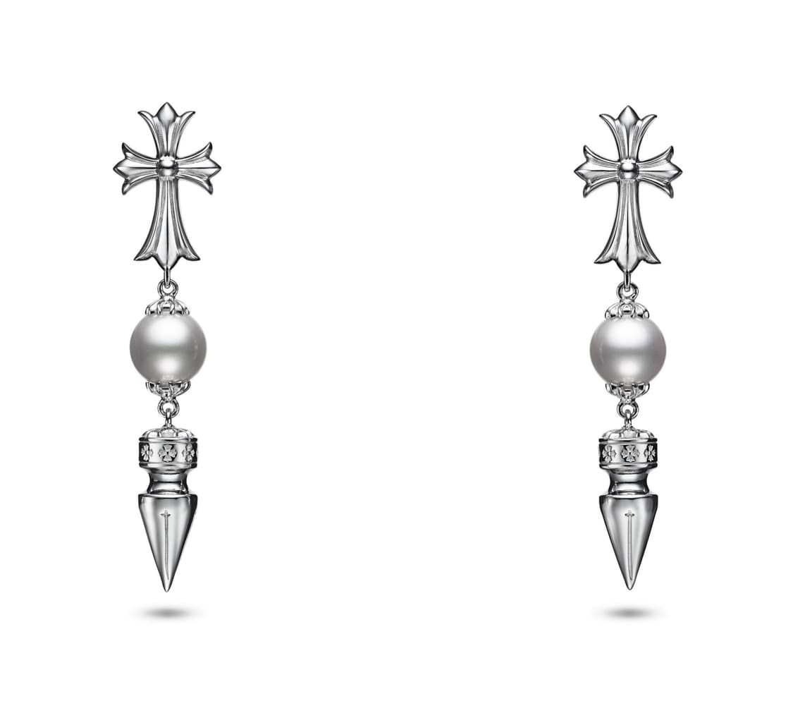 크롬하츠 X 미키모토  Chrome Hearts X Mikimoto 귀걸 상품이미지4