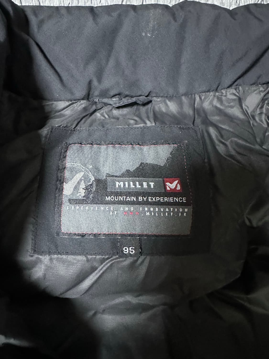 밀레 블랙 패딩 조끼 95 사이즈 상품이미지4