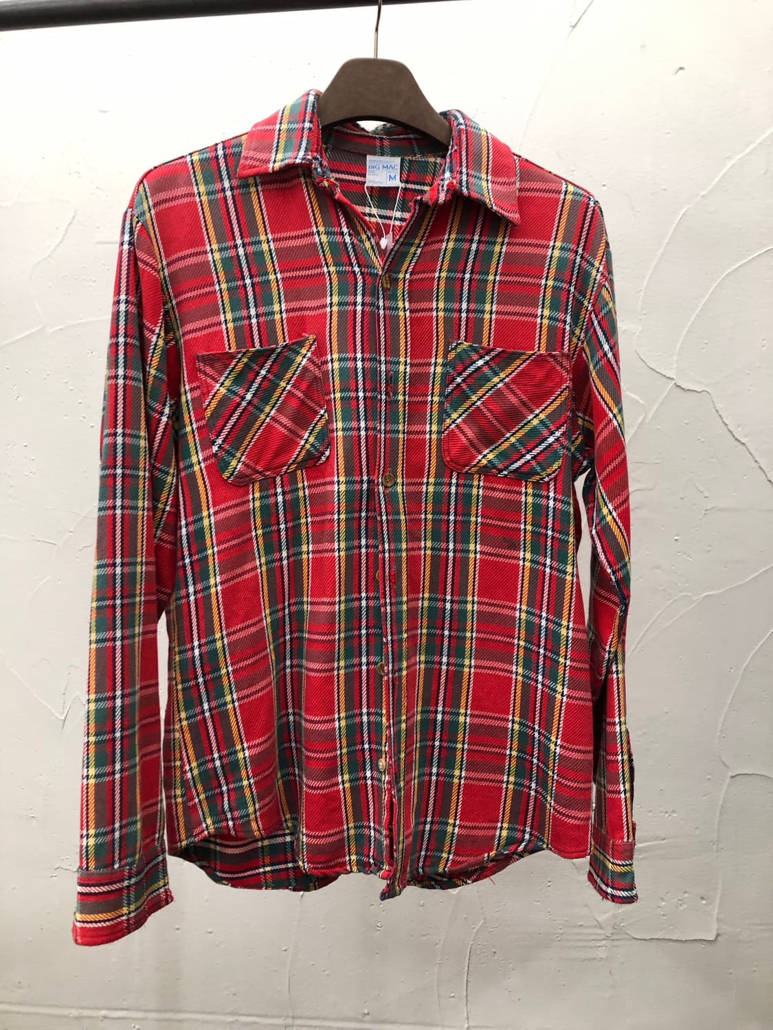 70s 빅맥 플란넬 체크 셔츠 상품이미지1