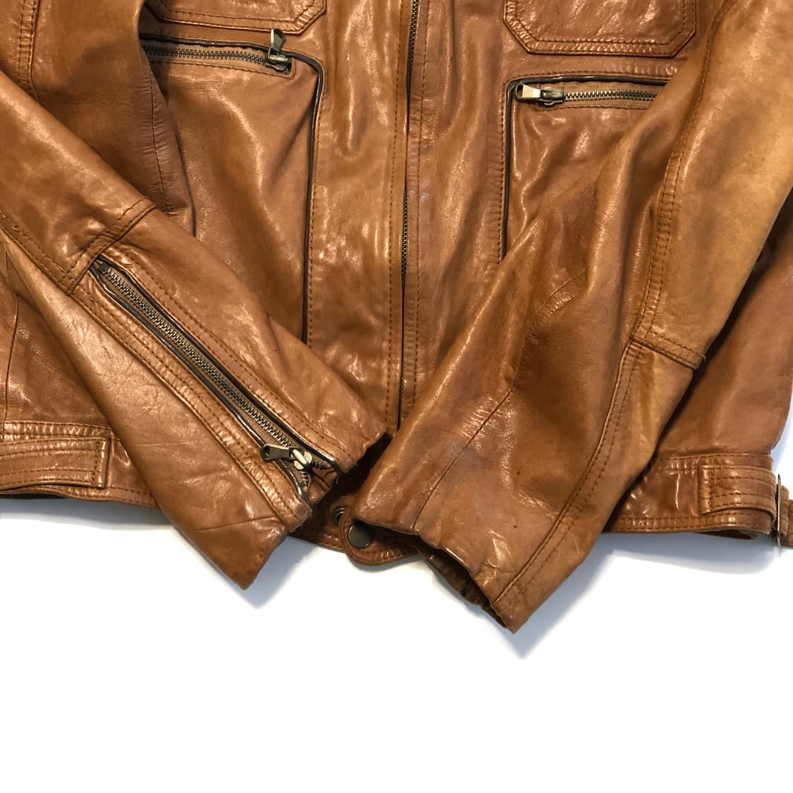 빈티지 에디슬리먼맛 레더자켓  상품이미지4