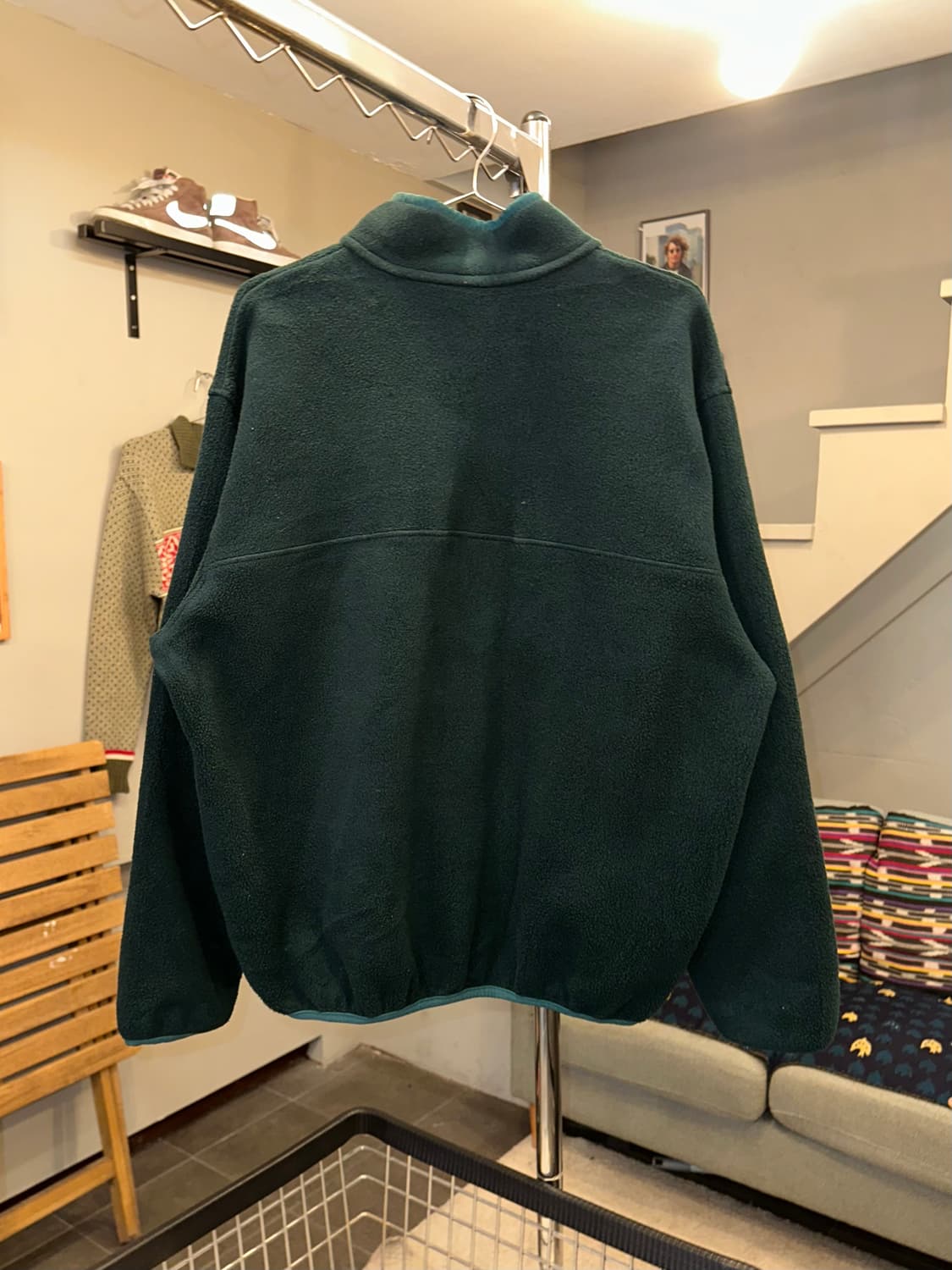 90’s LL Bean 4-button green fleecewear 상품이미지8
