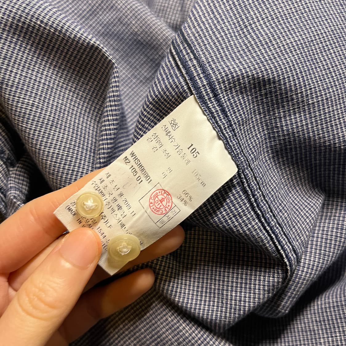 헤지스 린넨 반팔 체크셔츠 상품이미지6