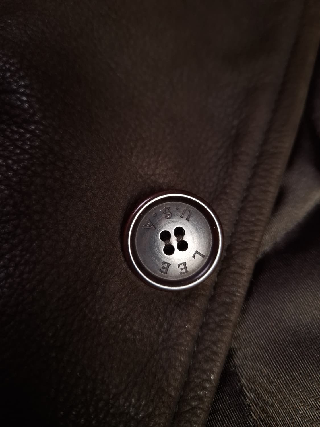 오리지날 90's Lee 리 리얼레더 브라운 자켓 상품이미지6